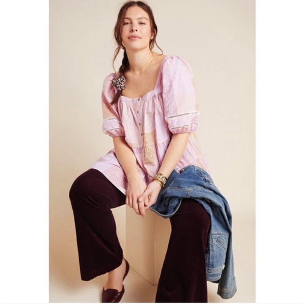 Anthropologie Maeve Size Xs Gable Tiered Tunic Top